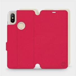 Phone Case Xiaomi Mi A2 - Design Red with Platinum