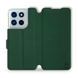 Phone Case Motorola Moto G56 5G - Design Green with Platinum