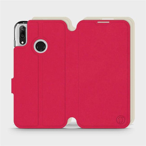 Phone Case Huawei Y7 2019 - Design Red with Platinum