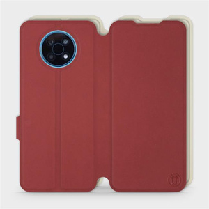 Phone Case Nokia G50 5G - Design Dark Red with Platinum
