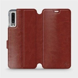 Phone Case Samsung Galaxy A7 2018 - Design Brown&Orange