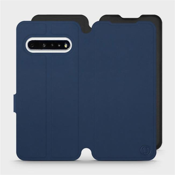 Hülle für LG V60 ThinQ 5G - Farbe Marine mit Schwarz