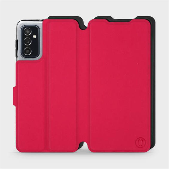Etui Soft Touch do Samsung Galaxy M52 5G - wzór Żywa czerwień z czernią
