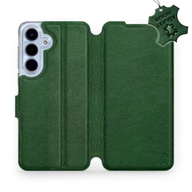 Hülle für Samsung Galaxy S25 FE 5G - Farbe Green Leather