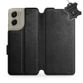 Phone Case Motorola Moto G06 Power - Design Black Leather