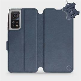 Etui ze skóry naturalnej do Xiaomi MI 10T Pro - wzór Blue Leather