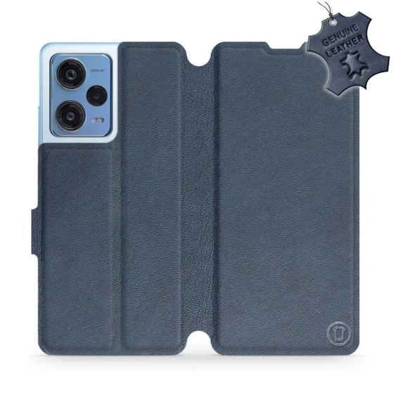 Phone Case Xiaomi Redmi Note 12 Pro Plus 5G - Design Blue Leather