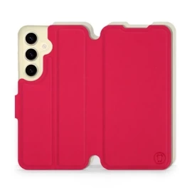 Phone Case Samsung Galaxy S24 - Design Red with Platinum