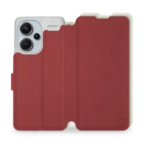Phone Case Xiaomi Redmi Note 13 PRO Plus - Design Dark Red with Platinum