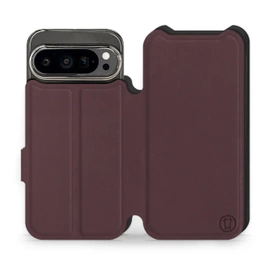 Phone Case Google Pixel 9 Pro - Design Burgundy with Black
