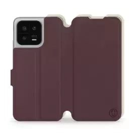 Phone Case Xiaomi 13 - Design Burgundy with Platinum