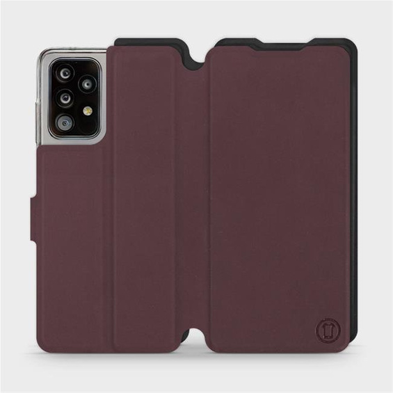 Phone Case Samsung Galaxy A52 - Design Burgundy with Black