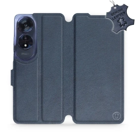 Phone Case OPPO A60 - Design Blue Leather