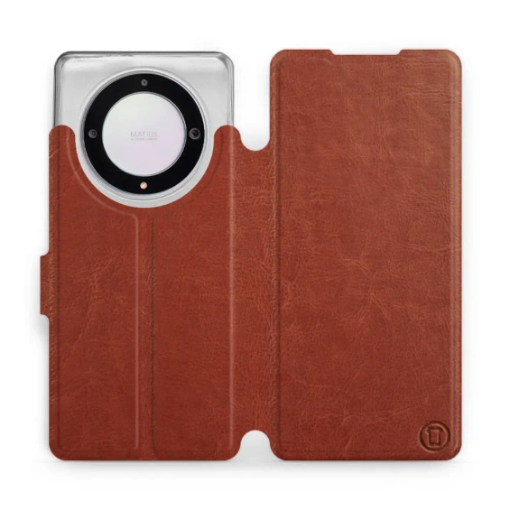 Phone Case Huawei Honor Magic5 Lite 5G - Design Brown&Orange