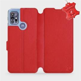 Phone Case Motorola Moto G30 - Design Red Leather
