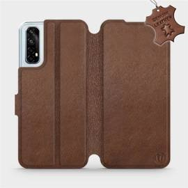 Hülle für Realme 7 - Farbe Brown Leather