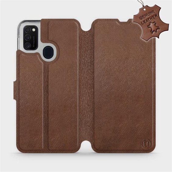 Hülle für Samsung Galaxy M21 - Farbe Brown Leather