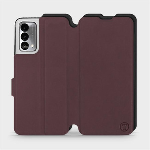 Etui Soft Touch do Realme GT Master Edition - wzór Matowy burgund z czernią