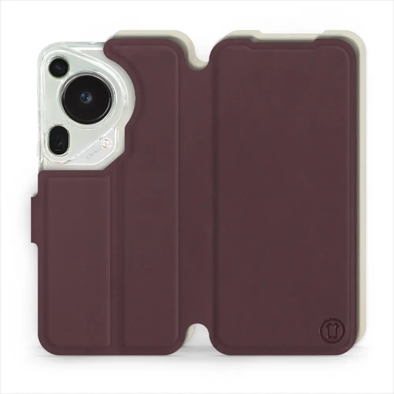 Phone Case Huawei Pura 70 Ultra - Design Burgundy with Platinum