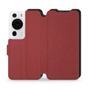Phone Case Huawei P60 Pro - Design Dark Red with Black