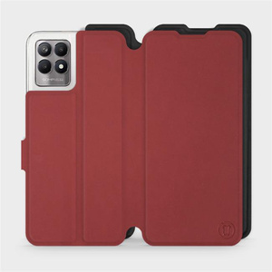 Phone Case Realme 8i - Design Dark Red with Black