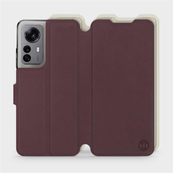 Phone Case Xiaomi 12X - Design Burgundy with Platinum