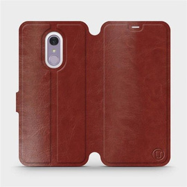 Phone Case LG Q7 - Design Brown&Orange