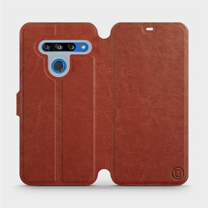 Etui do LG G8s ThinQ - wzór Brown&Orange