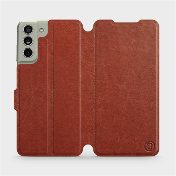 Etui do Samsung Galaxy S21 FE - wzór Brown&Orange