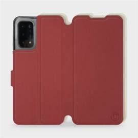 Phone Case OPPO A74 5G - Design Dark Red with Platinum