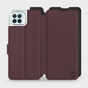 Phone Case OPPO Reno 4 Lite - Design Burgundy with Black