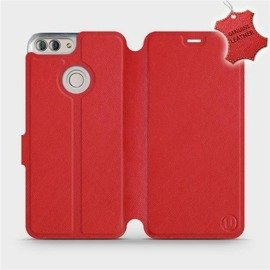 Phone Case Huawei P Smart - Design Red Leather