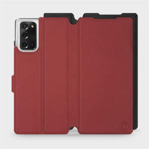 Phone Case Samsung Galaxy Note 20 - Design Dark Red with Black