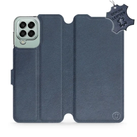 Phone Case Samsung Galaxy M33 5G - Design Blue Leather