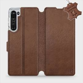Phone Case Motorola Edge - Design Brown Leather