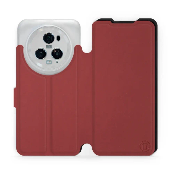 Phone Case Huawei Honor Magic5 Pro 5G - Design Dark Red with Black