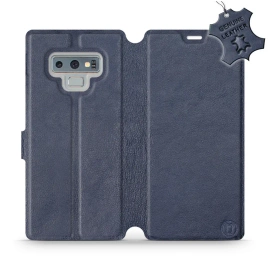 Phone Case Samsung Galaxy Note 9 - Design Blue Leather