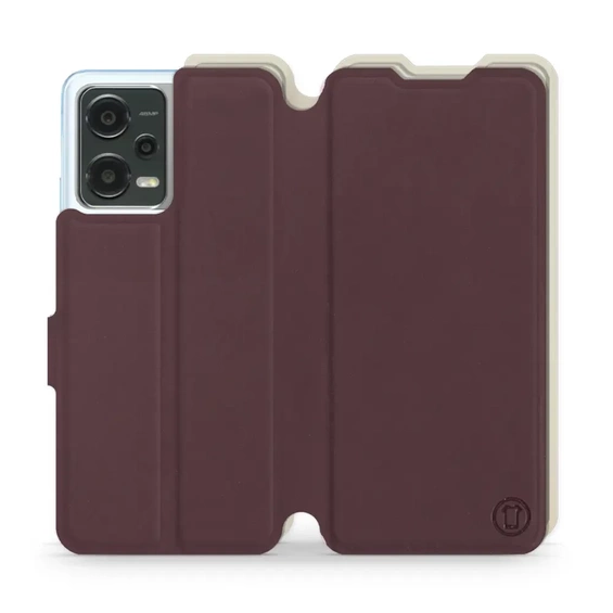Phone Case Xiaomi POCO X5 5G - Design Burgundy with Platinum