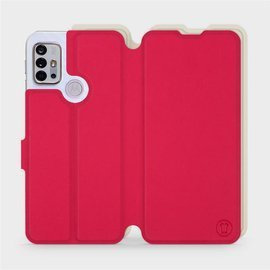 Phone Case Motorola Moto G10 - Design Red with Platinum