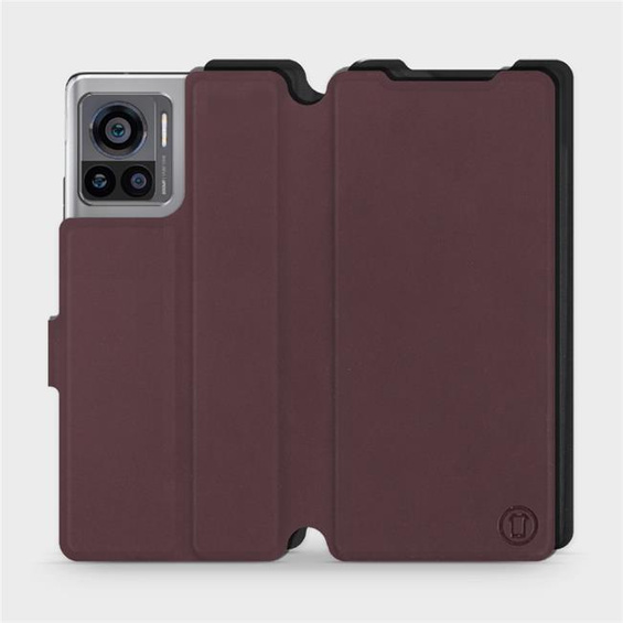 Phone Case Motorola Edge 30 Ultra - Design Burgundy with Black