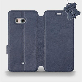 Phone Case HTC U11 - Design Blue Leather
