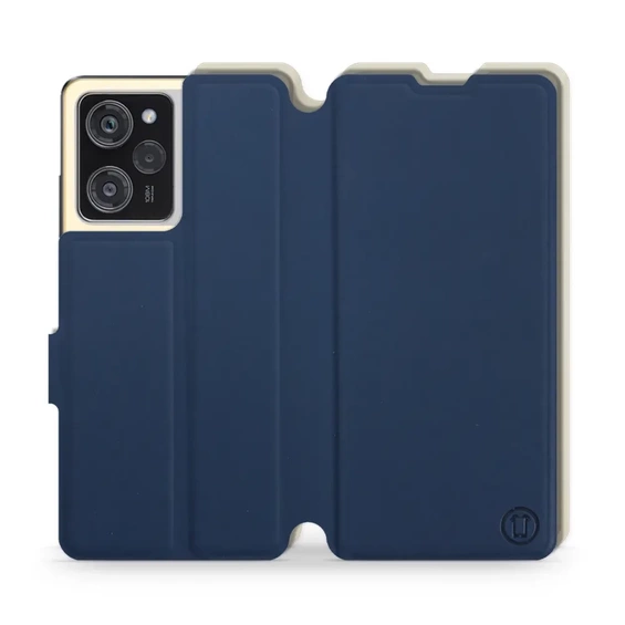 Etui Soft Touch do Xiaomi POCO X5 Pro 5G - wzór Głęboki granat z platyną