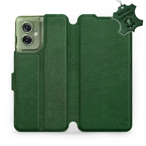 Hülle für Motorola Moto G55 5G - Farbe Green Leather