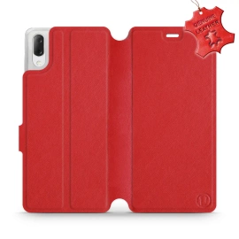 Phone Case Sony Xperia L3 - Design Red Leather