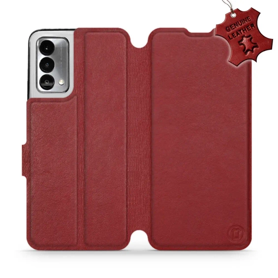 Phone Case Realme GT Master Edition - Design Dark Red Leather