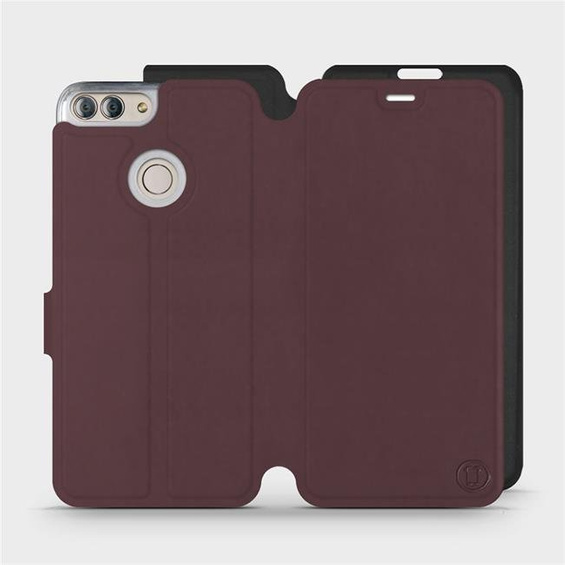 Phone Case Huawei P Smart - Design Burgundy with Black