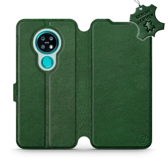 Phone Case Nokia 7.2 - Design Green Leather