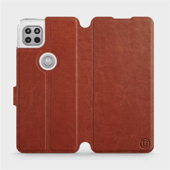 Etui do Motorola Moto G 5G - wzór Brown&Orange