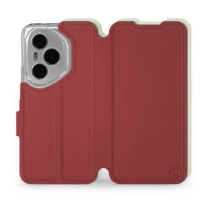 Phone Case Huawei Honor 400 Pro - Design Dark Red with Platinum