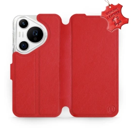 Phone Case Huawei Pura 70 Pro - Design Red Leather